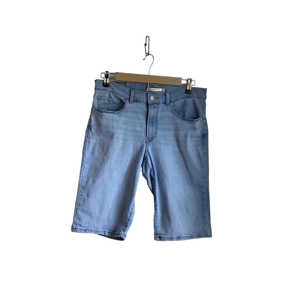 Levi’s Women’s Distressed Denim Bermuda Shorts.  Size 30